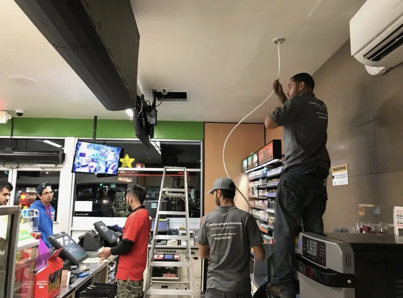 Infrastructure installed around real business operations — Three Factor Security fieldwork in Long Beach