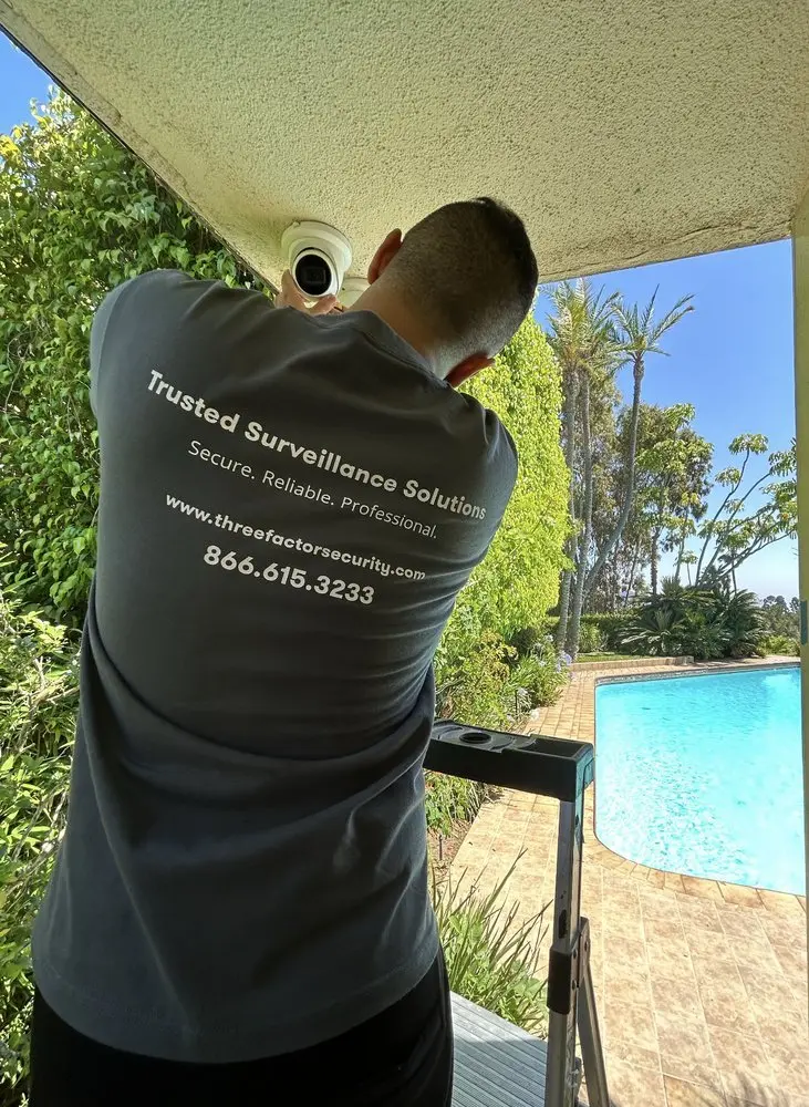 Protection extended across outdoor living areas — Three Factor Security fieldwork in Camarillo