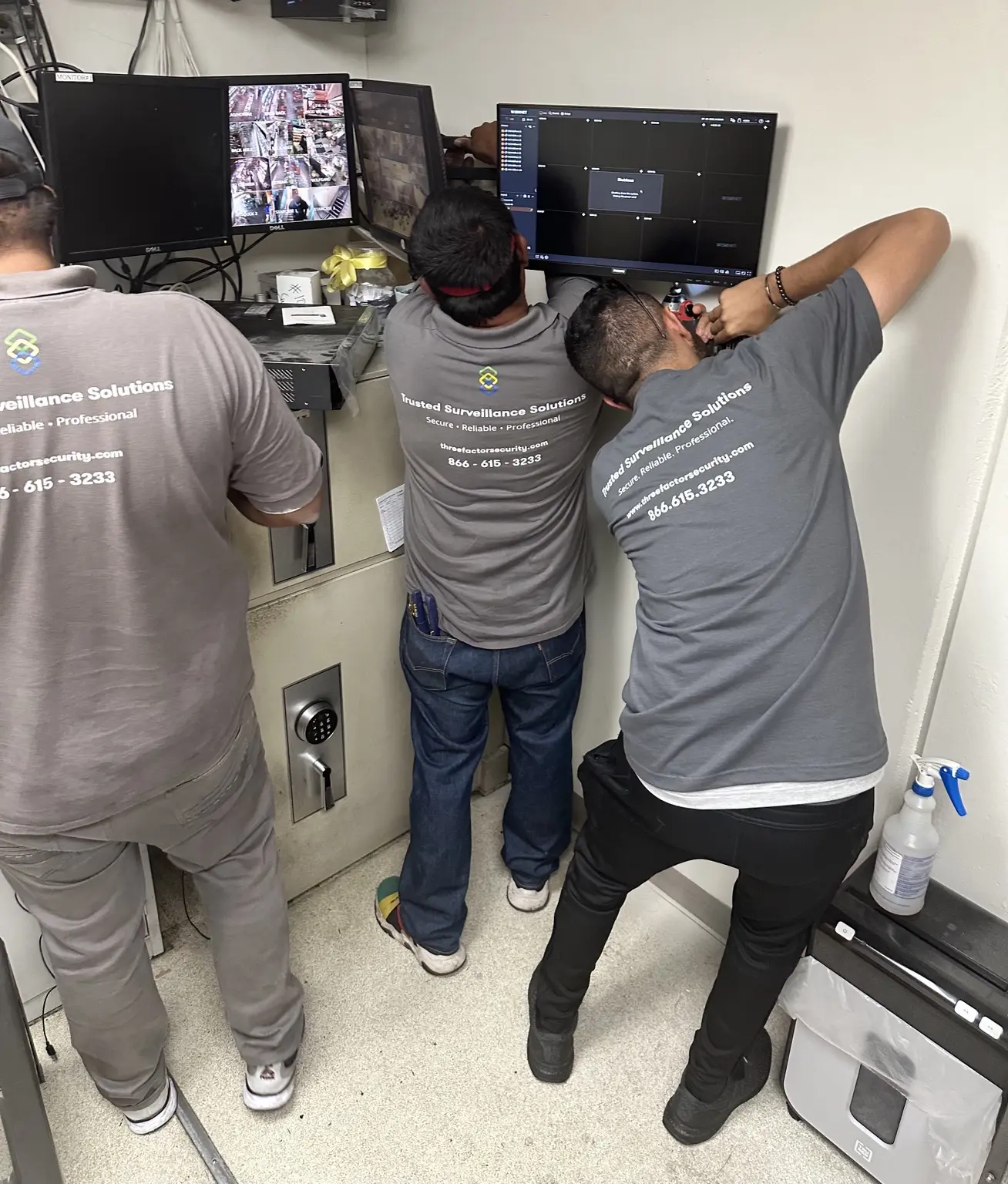Three Factor Security control-room commissioning for monitored commercial security — Three Factor Security fieldwork in Century City